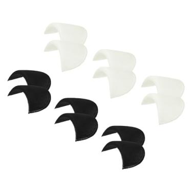 Imagem de 6 pares de ombreiras, almofadas de ombro de fantasia pequenas almofadas de esponja respiráveis 1 cm de espessura para mulheres, roupas masculinas, blazer, casaco, costura