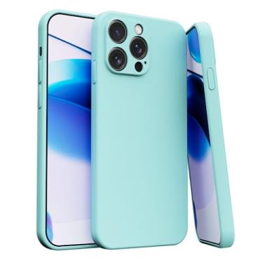 Imagem de Capa Case Capinha Para iPhone 15 PRO Silicone Aveludada Com Forro aveludado Premium (AZUL CLARO)