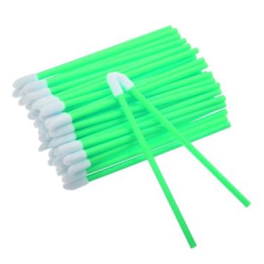 Imagem de 100 pincéis labiais descartáveis, pincéis de maquiagem de extensão de rímel, aplicadores pretos para extensão de rímel, ferramentas de cosméticos para batom, que podem ser usados para aplicar