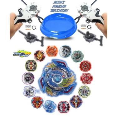 Imagem de Kit 2 Beyblade Burst + 4 Lançadores Ganhe Mini Arena Tornado Gyro