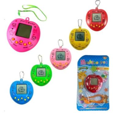 Imagem de Bichinho Virtual Tamagochi 168 Jogos em 1 Original Retrô Diversão Portátil