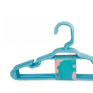 Imagem de Cabide Infantil Plástico Resistente Para Bebê Escolha(Azul,30)