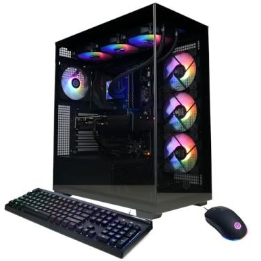 Imagem de CyberPowerPC Gamer Xtreme VR Gaming PC, Intel Core i9-14900KF 3,2GHz, GeForce RTX 5070 12GB, 32GB DDR5, SSD PCIe 4.0 de 2TB, Pronto para WiFi e Windows 11 Home (GXiVR8080A39)