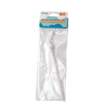 Imagem de Kit Reposição Canudo e Bico Silicone Para Bebê Clingo