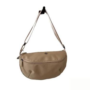 Imagem de Pochete transversal para mulheres, bolsa de cintura casual ajustável, moderna, bolsa de cinto para trilhas, corridas, viagens, Caqui, cáqui