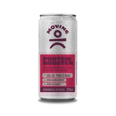 Imagem de Bebida Energética Moving Protein Booster 12g de Proteína Morango e Acerola 270ml