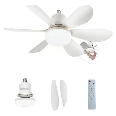 Imagem de Ventilador De Teto Com Lâmpada Led Silencioso Com Controle