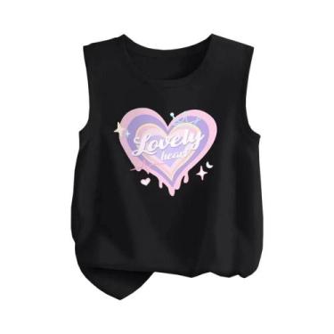 Imagem de Camiseta Regata Infantil Com Estampa De Desenho Animado, Torre Eiffel,