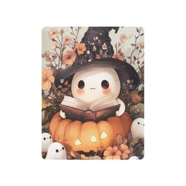 Imagem de xigua Lençol de berço fofo com chapéu de bruxa para meninas e meninos, lençol de berço macio e respirável adequado para berço padrão e cama infantil 68 x 99 cm