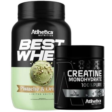 Imagem de Kit Best Whey Isolado 900g Pistache Creatina - Atlhetica-Unissex
