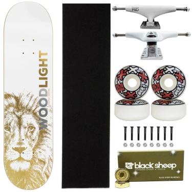 Imagem de Skate Wood Light Montado Profissional Maple 8.0 Next 53mm-Masculino