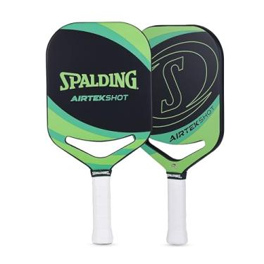 Imagem de Spalding - Raquete Airtek Shot Pickleball, face de fibra de carbono de fluxo de ar, raquete leve de alto desempenho para potência e controle, aderência confortável durável, raquete profissional de