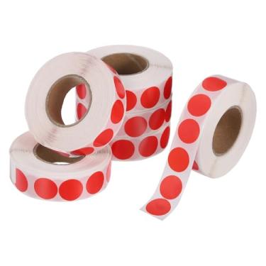 Imagem de PATIKIL 6000 peças de adesivos coloridos de 6 rolos, adesivos circulares de 1,3 cm, etiqueta de codificação de etiqueta de preço para escritório, negócios, quintal, venda, garagem, decoração de casa