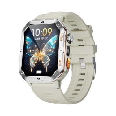 Imagem de Relógio Inteligente Militar AMOLED Com Chamada Bluetooth, Lanterna LED