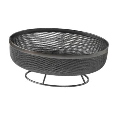 Imagem de Ｂｅｓｇａ Fruteira de pedestal em arame de ferro para servir bebidas, com grande capacidade, respirável e decorativa, ideal para de cozinha, Preto