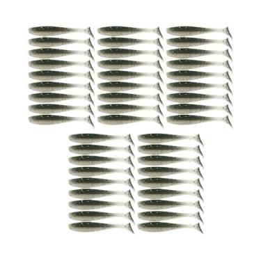 Imagem de Mini Iscas De Pesca Macias 50pcs Isca De Silicone Artificial T-tail Pa