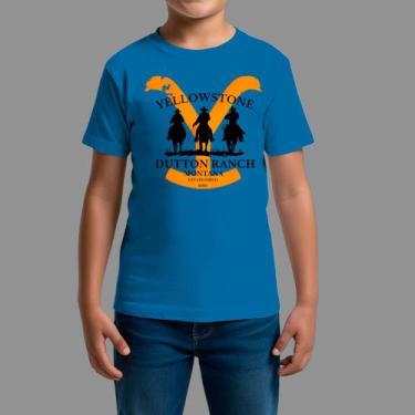 Imagem de Camisetas infanto juvenil Básica Moda Country Gola Redonda Yellow Ston