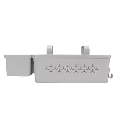 Imagem de TOPINCN Cesto de Armazenamento à Beira da Piscina Com Porta-copos Organizador de Armazenamento de Plástico à Prova D'água para Acessórios de Brinquedos de Piscina Cesto Suspenso (GRAY)