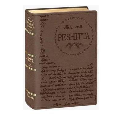 Imagem de Bíblia Peshitta Com Referências Marrom Claro - BVBOOKS