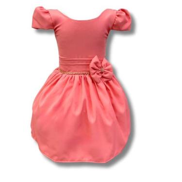 Imagem de Vestido Infantil Daminha Casamento Batizado Aniversário Luxo - Bento E