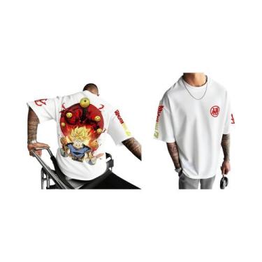 Imagem de Camiseta Masculina Oversized Dragon Ball Z Goku Com Estampa Gráfica, C