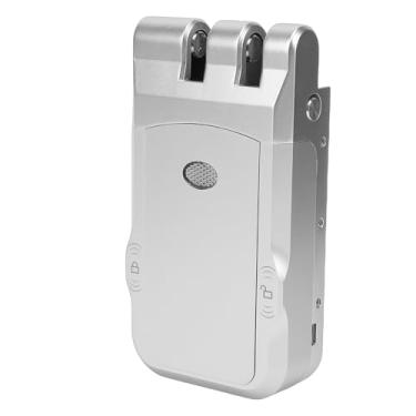 Imagem de Asixxsix Fechadura Eletrônica Inteligente, Fechadura de Porta Oculta Sem Chave Antirroubo Com Controle Remoto, Design de Motor Duplo para Segurança Residencial, Apartamento, Hotel