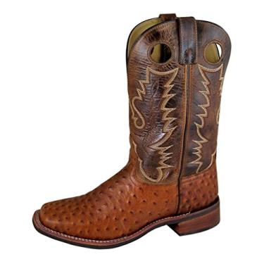 Imagem de Smoky Mountain Boots Western masculino, Cognac/Brown Crackle, 39