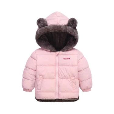 Imagem de Jaquetas De Inverno Com Capuz Para Meninos E Meninas, Forradas Em Flee