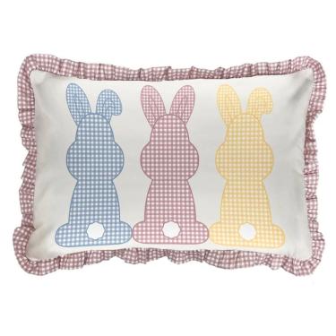 Imagem de Almofada de Pascoa Ninho Encantado Coelhos 499134 35x55cm