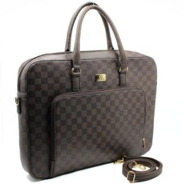 Imagem de Bolsa Casteliê Pasta Casual Feminina - Marrom e Preto - Único-Feminino