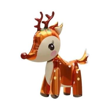Imagem de Balão 3D De Rena Para Decoração De Festa De Natal E Aniversário, Ideal