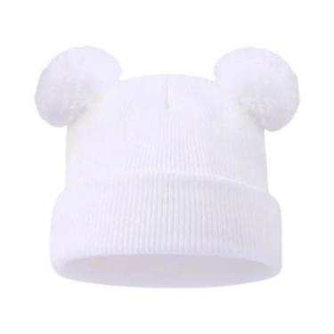 Imagem de Gorro De Malha Quente Para Bebês Meninos E Meninas, Acessórios Infanti