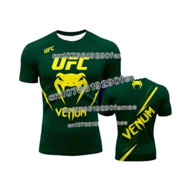Imagem de Camiseta Masculina Com Estampa 3D UFC, Manga Curta, Gola Redonda, Roup
