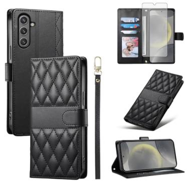 Imagem de Furill Capa carteira para Samsung Galaxy S24 Plus/S25 Plus S24+ S25+ 5G com protetor de tela de vidro temperado Slots Folio Purse Capa para celular S24Plus 24S + S 24 24+ S25Plus 25S 25+ SM-S936U