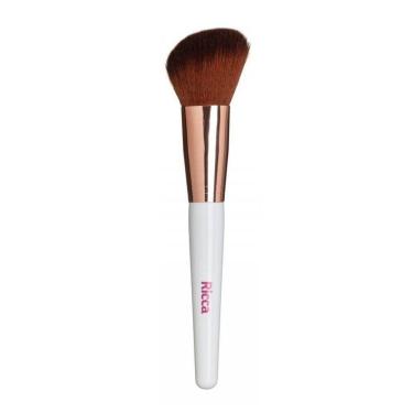 Imagem de Pincel Chanfrado Para Blush Make Me Glam Rose Gold Ricca