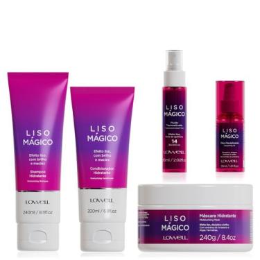 Imagem de Lowell Liso Magico Shampoo, Condicionador, Mascara, Oleo e Fluido 60ml