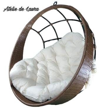 Imagem de Balanço ninho suspenso cor argila - Ateliê de Laura