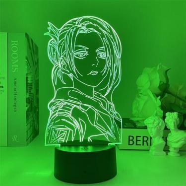 Imagem de Luz noturna USB ataca titãs Eren Hange Levi Mikasa - Taiyuanketanmaoyi