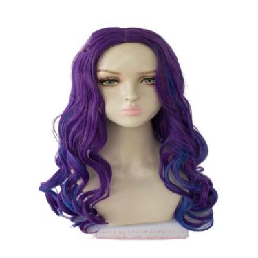 Imagem de Mapa de descendentes de perucas de cosplay de anime para Halloween, fe