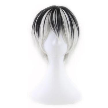 Imagem de Fantasia de cosplay Tokyo Ghoul Kaneki Anime Party Peruca sintética - 