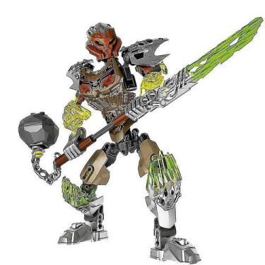 Imagem de Brinquedo de construção de bonecos de ação Bionicle Pohatu Stone Land 