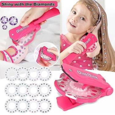 Imagem de Conjunto de máquina de grampear Hair Sparkle com 180 gemas adesivas ro