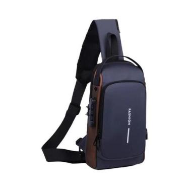 Imagem de Bolsa De Peito Masculina Antifurto Com Senha, Tecido Oxford Durável, A