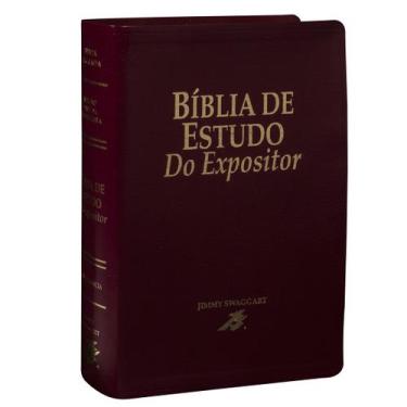 Imagem de Bíblia de Estudo do Expositor - Jimmy Swaggart - Vinho - SBB