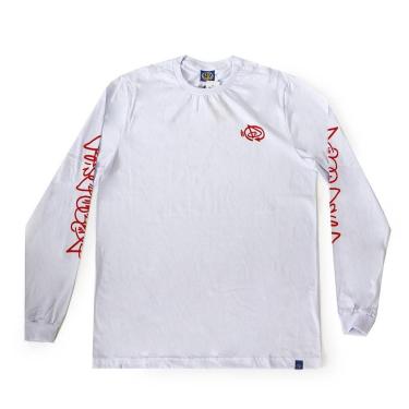 Imagem de Camiseta Manga Longa Drop Dead Drawer - Branco-Masculino
