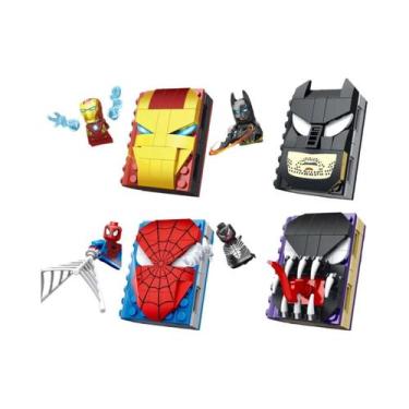 Imagem de Figuras De Blocos De Montar Mini Marvel Em Caixa Surpresa, Spiderman, 