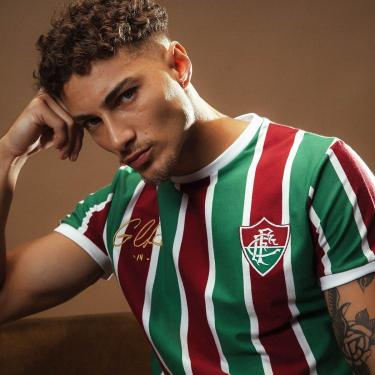 Imagem de Camisa Fluminense Retrô Cano Masculina-Masculino