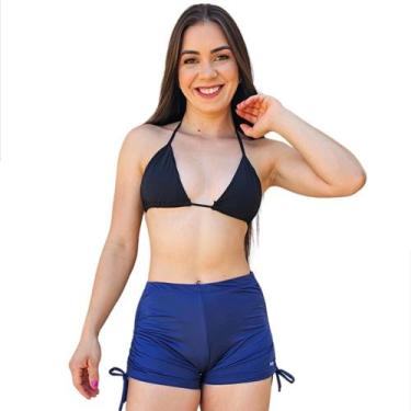 Imagem de Shorts Feminino Curto Shortinho Fitness Legguing Saída Praia Cintura A