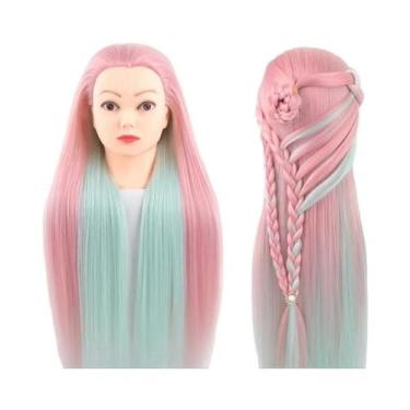 Imagem de Cabeça De Manequim Loira De Fibra De Alta Temperatura Para Treinamento