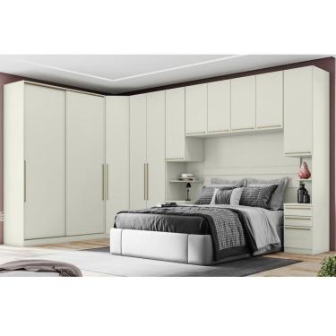 Imagem de Quarto Modulado Casal 6 Pecas com Portas de Correr Seletto Henn